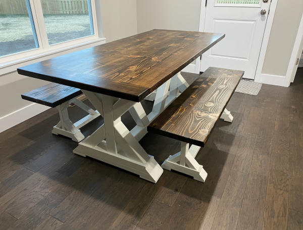 Kitchen Table With Benches